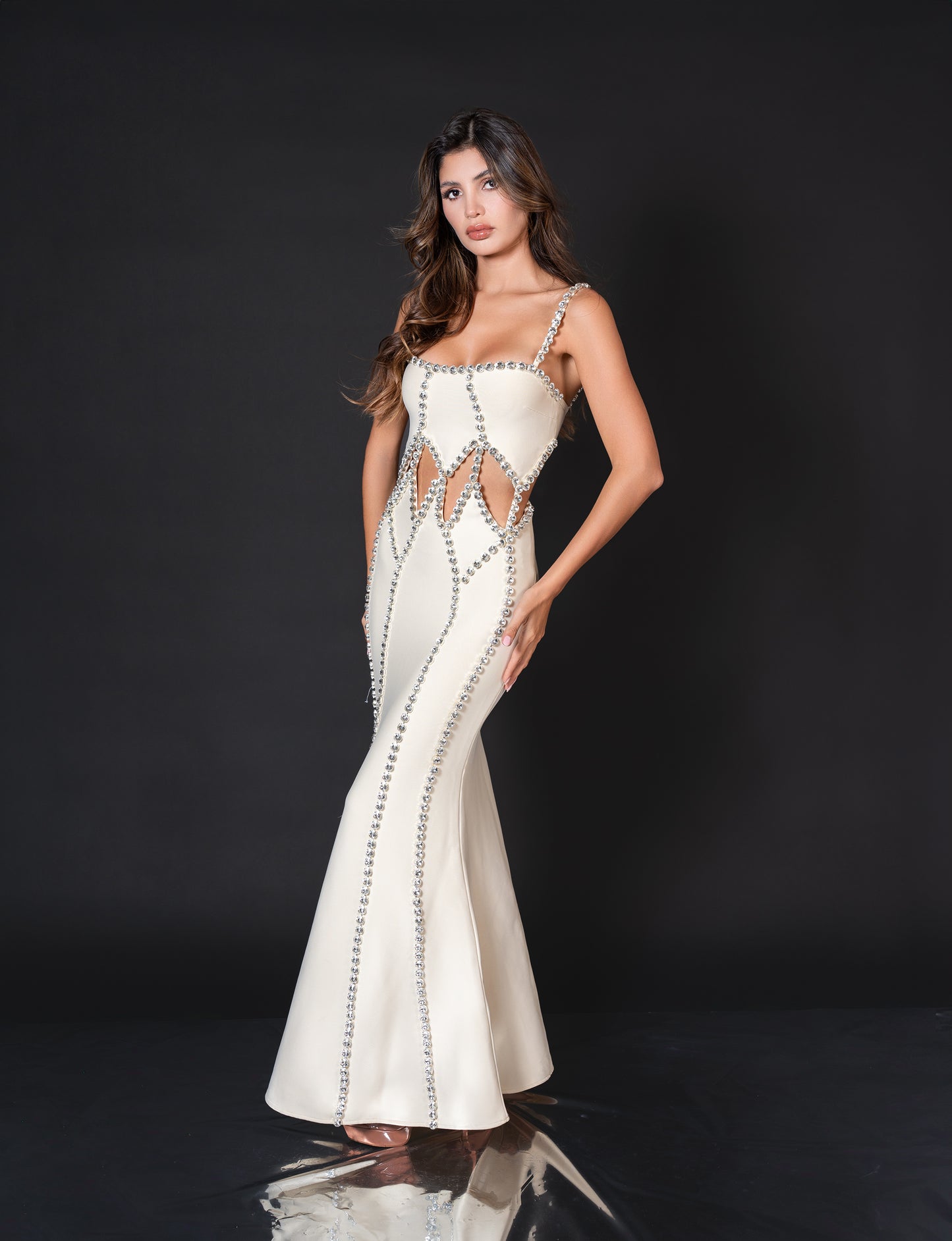 Scarlett Embellished Cutout Maxi Dress - LE COLLET